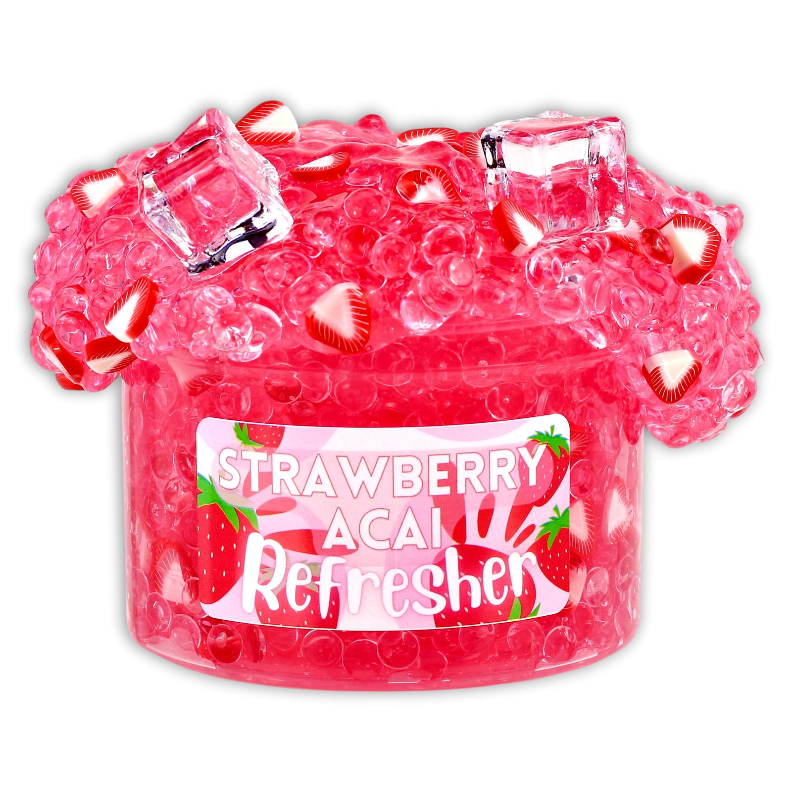 Strawberry Acai Refresher Slime Scented - Shop Slime - Dope Slimes