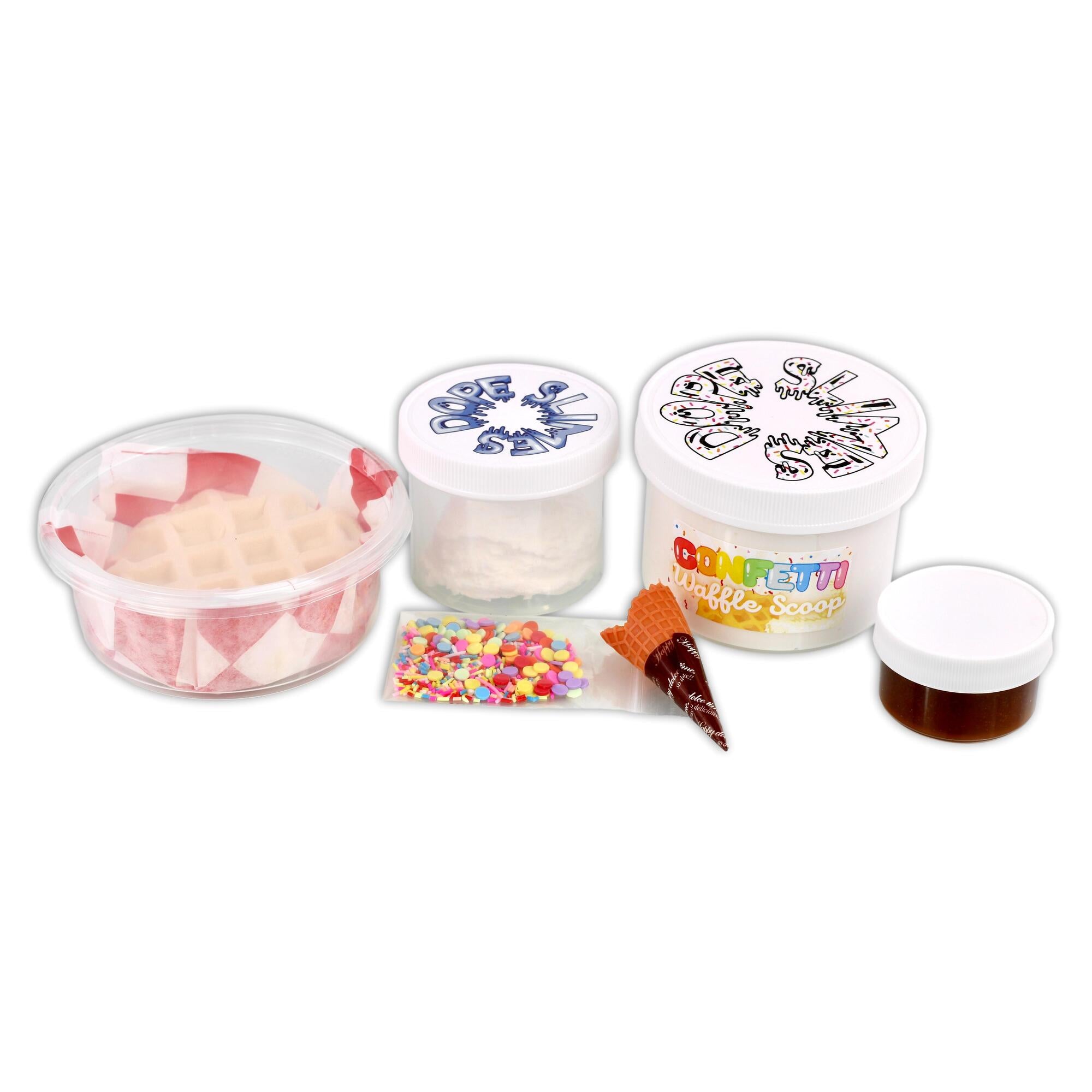 Confetti Waffle Scoop DIY Slime - Shop Slime - Dope Slimes