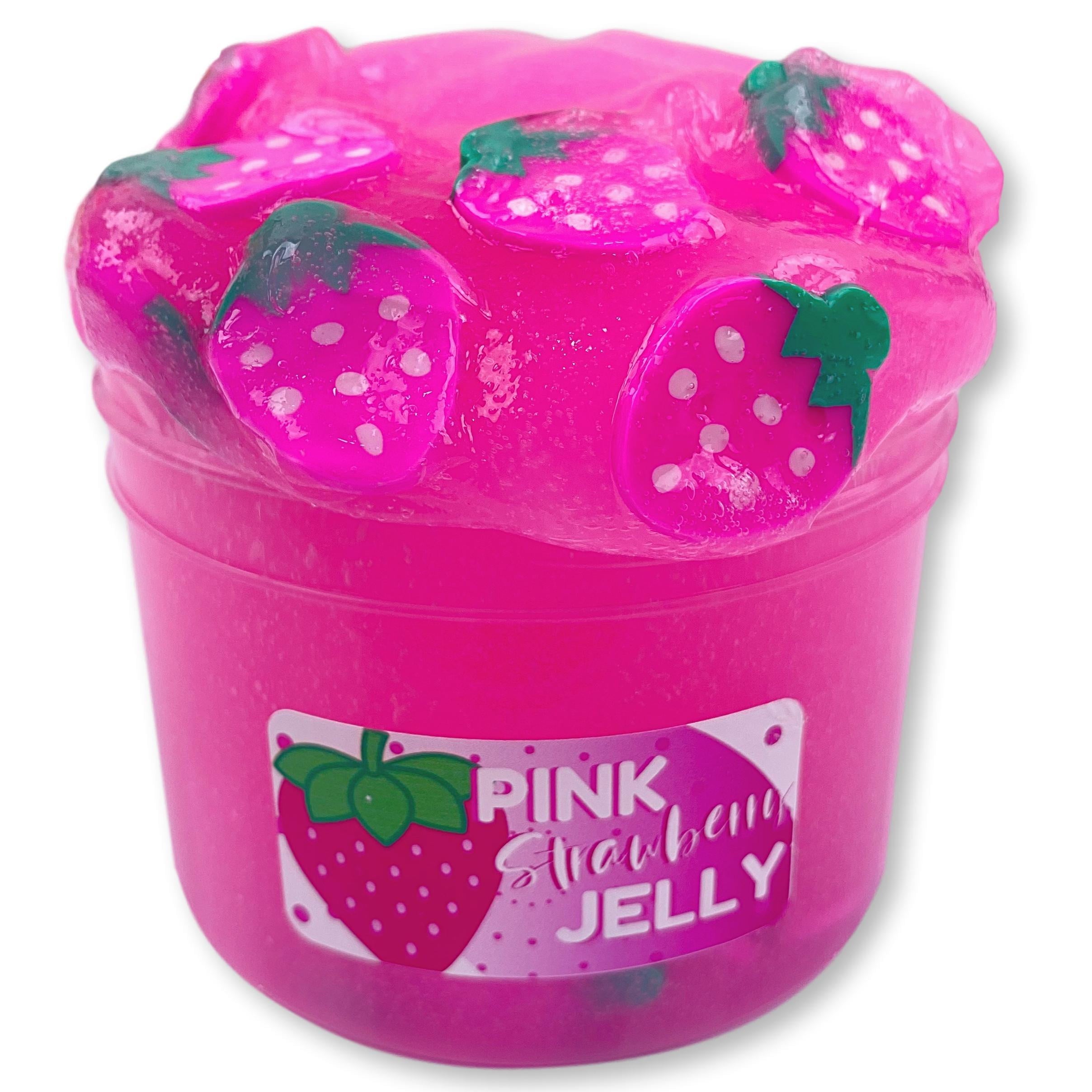 Pink Strawberry Jelly Slime - Shop Slime - Dope Slimes