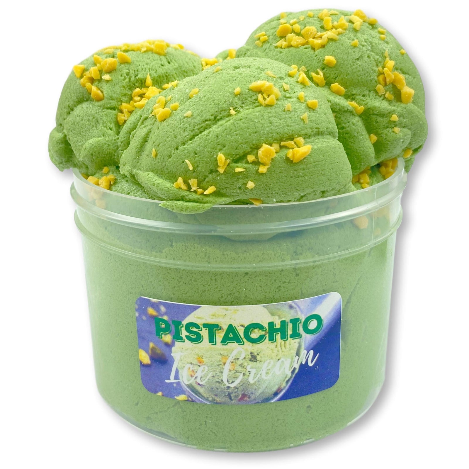 Pistachio Ice-Cream Unique Textured Slime - Shop Slime - Dope Slimes