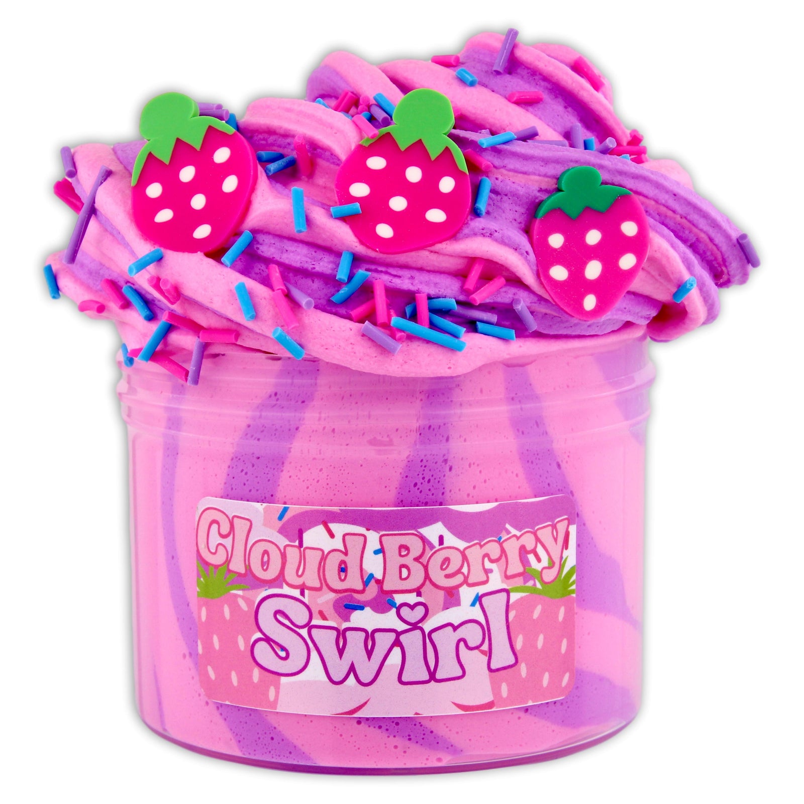 Cloud Berry Swirl Butter Slime - Shop Slime - Dope Slimes