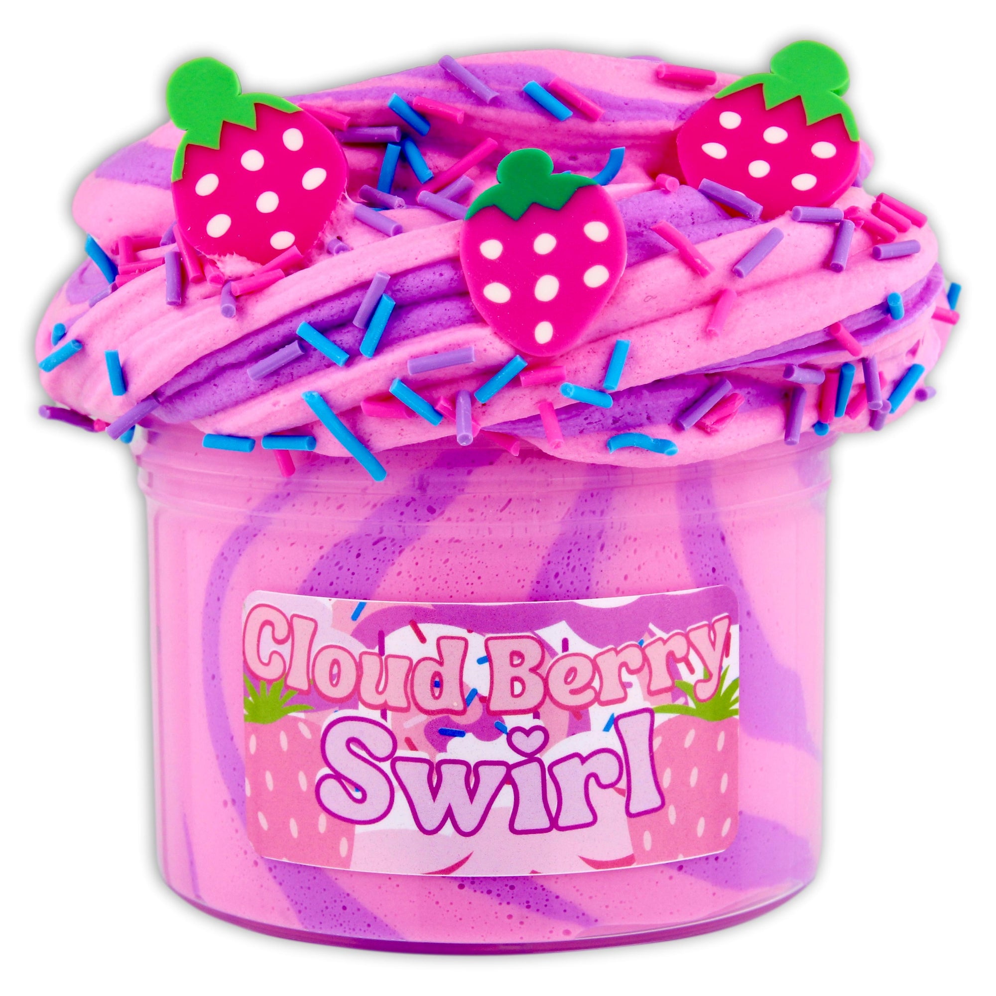 Cloud Berry Swirl Butter Slime - Shop Slime - Dope Slimes