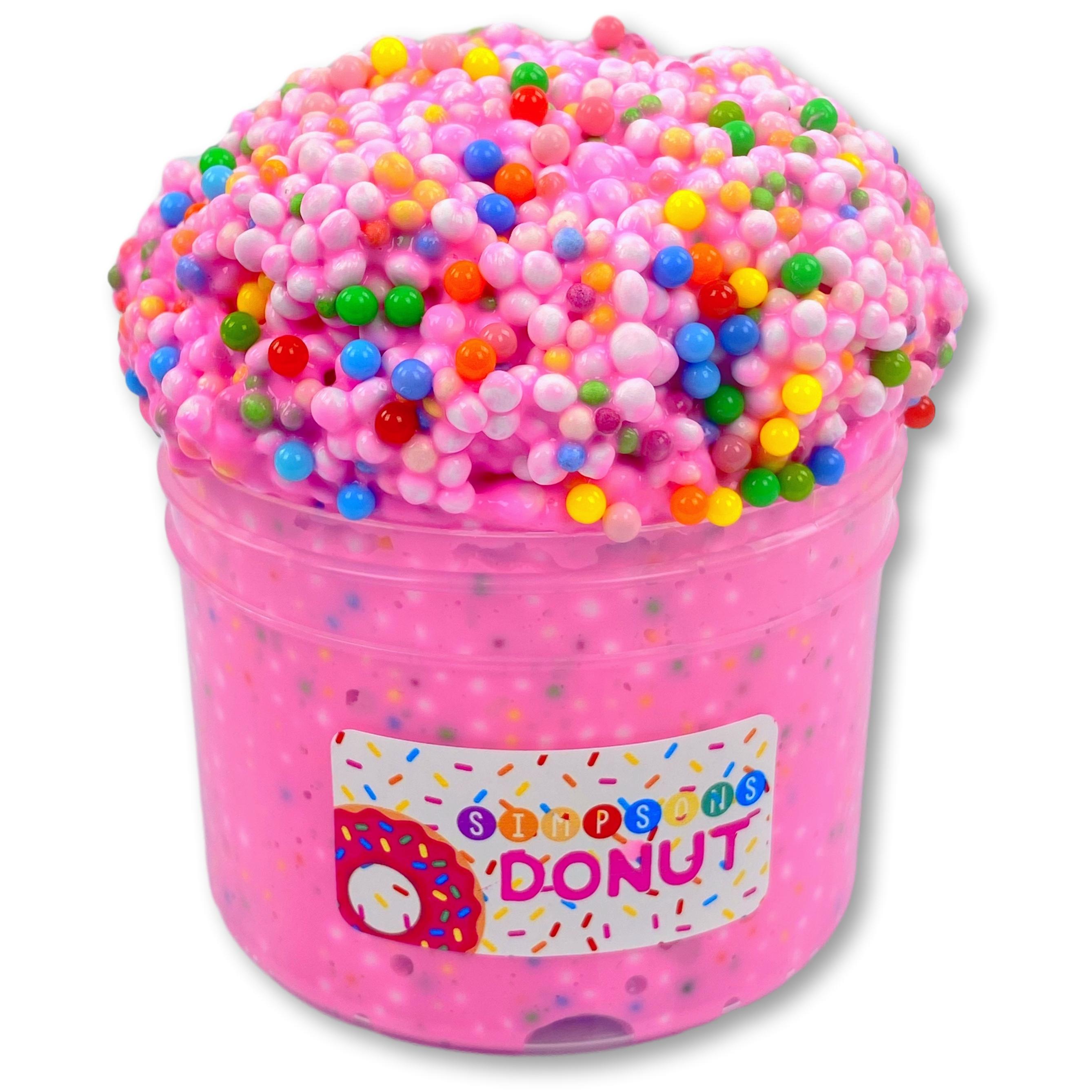 Simpson's Donut V2 Floam Slime - Shop Slime - Dope Slimes
