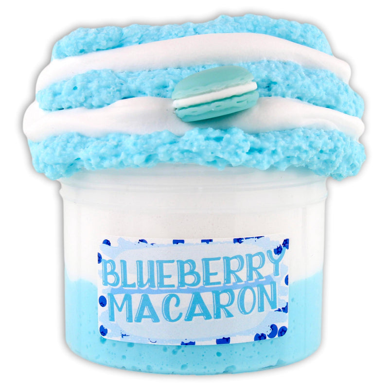 Blueberry Macaron Hybrid Butter Slime - Shop Slime - Dope Slimes