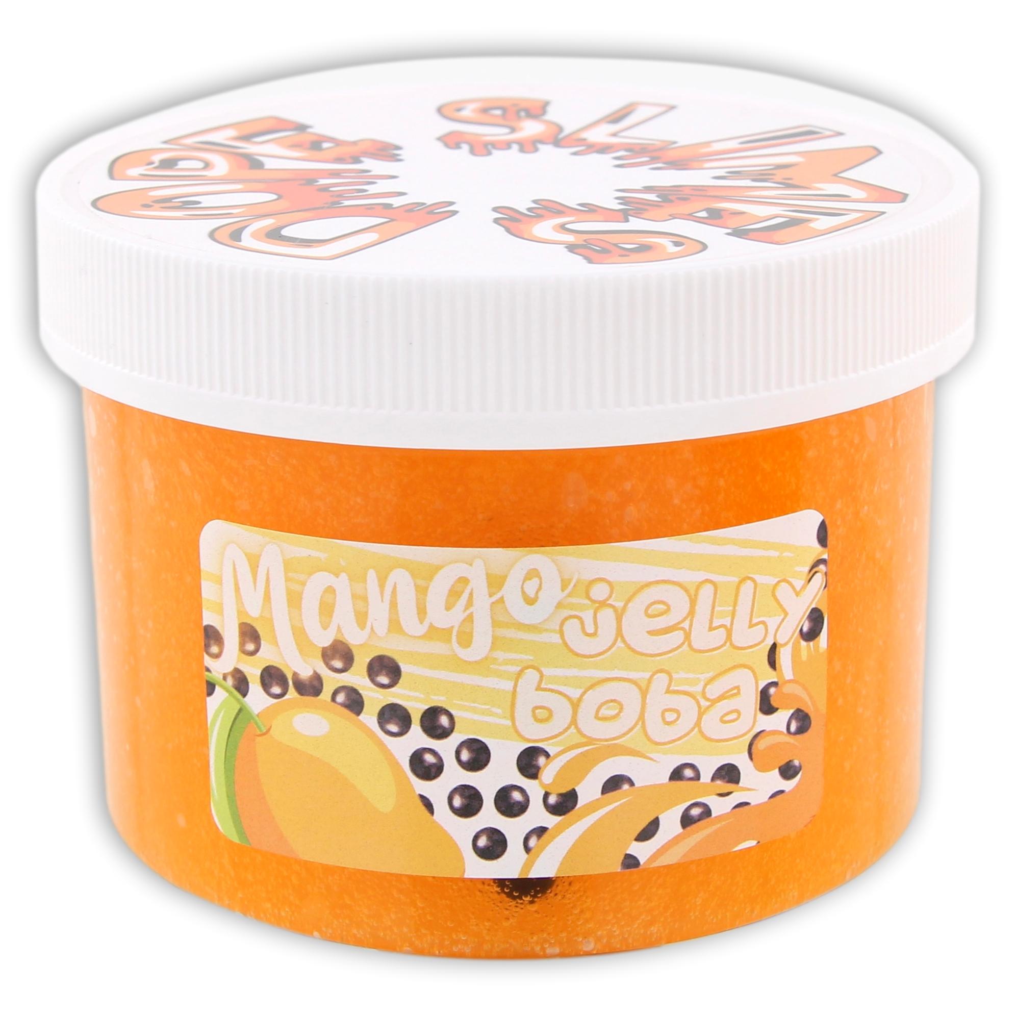 Mango Jelly Boba Clear Jelly Cube Slime - Shop Slime - Dope Slimes