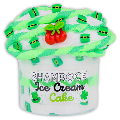 Shamrock Ice-Cream Cake Hybrid Slime - Shop Slime - Dope Slimes