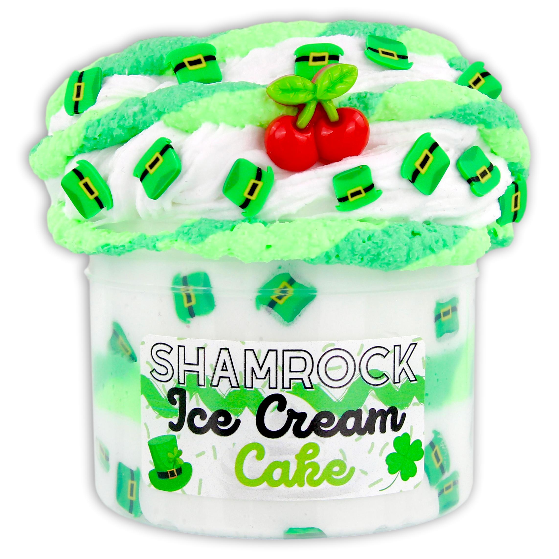 Shamrock Ice-Cream Cake Hybrid Slime - Shop Slime - Dope Slimes