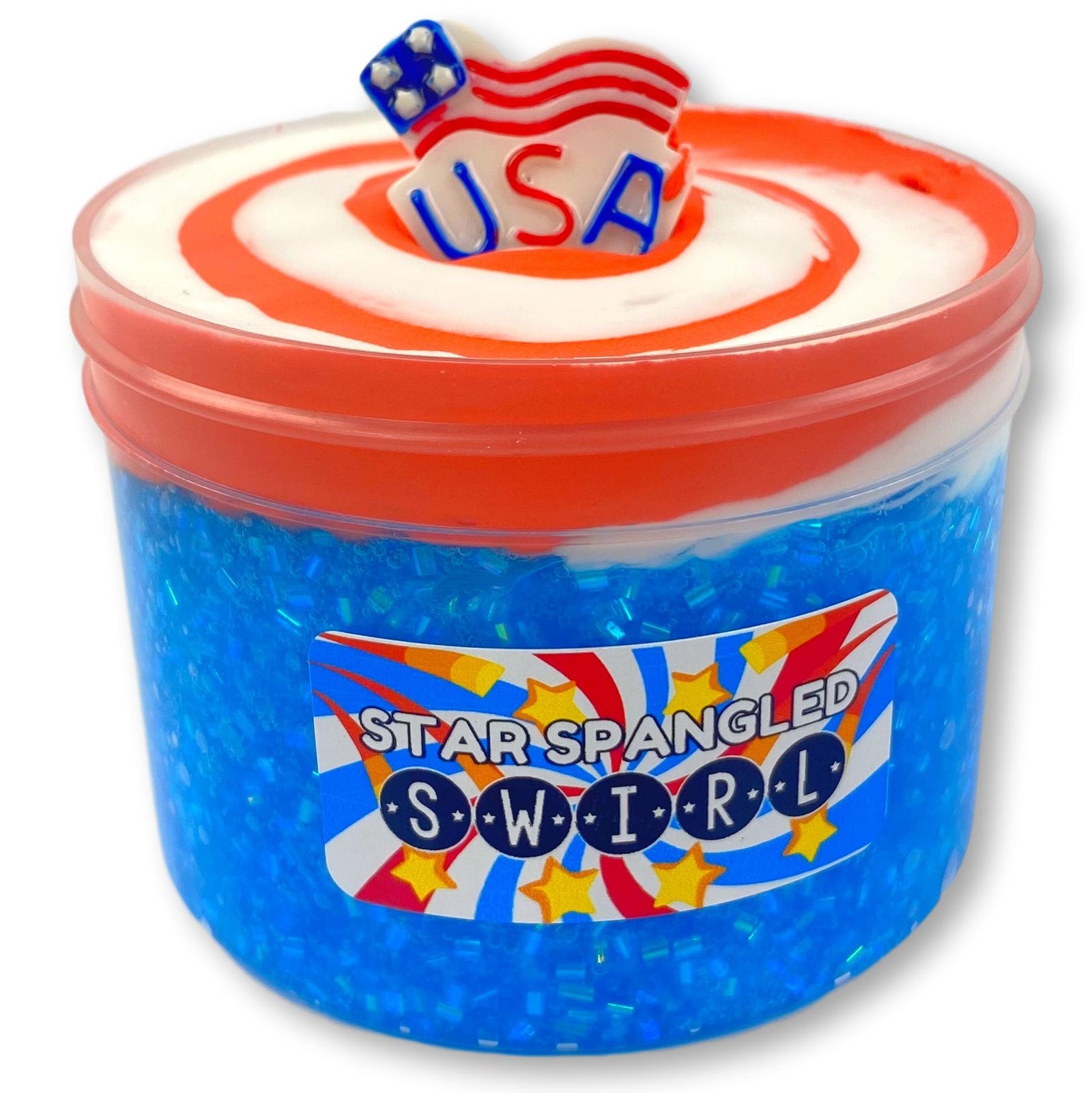 Star Spangled Swirl Bingsu Slime - Shop Slime - Dope Slimes