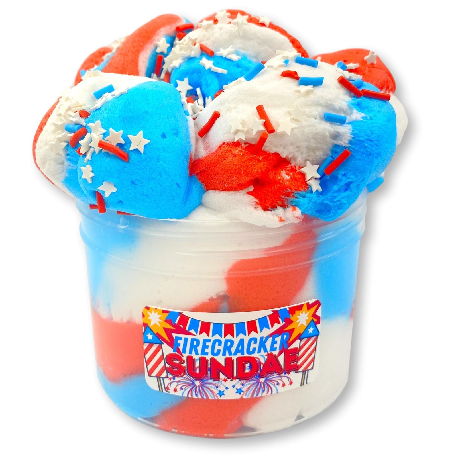 Firecracker Sundae Ice-Cream Slime - Shop Slime - Dope Slimes