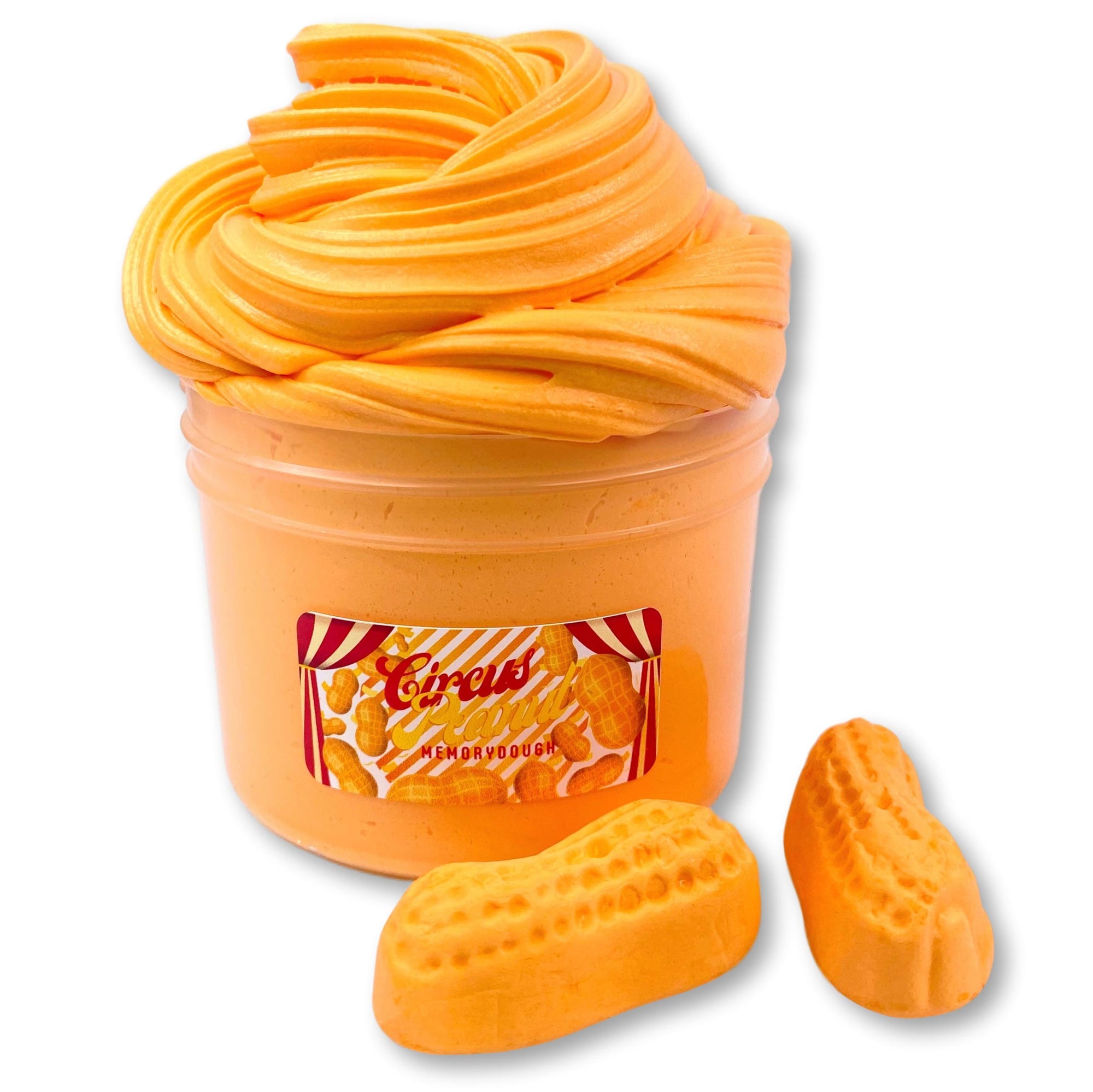 Circus Peanut memoryDOUGH® Slime - Shop Slime - Dope Slimes