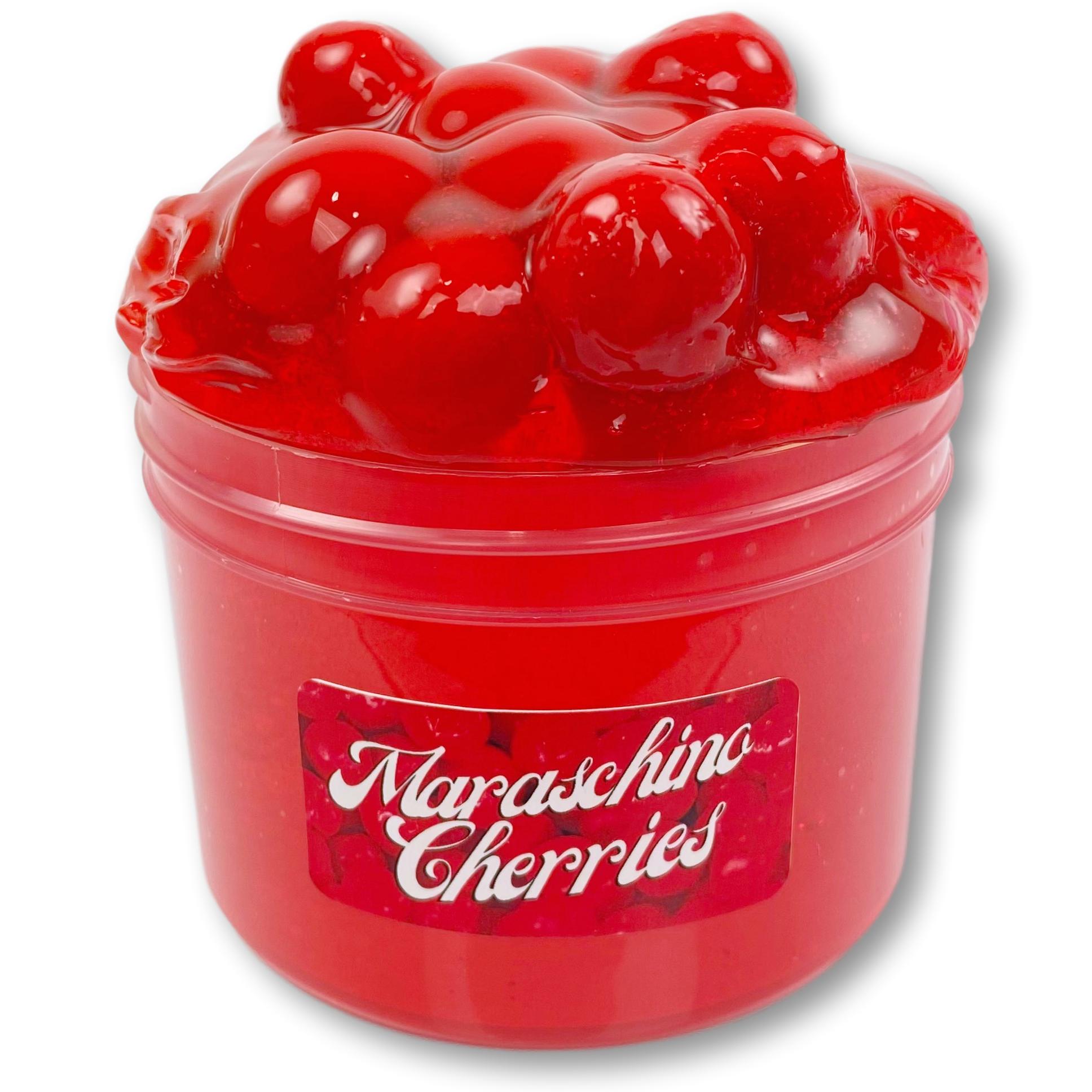 Maraschino Cherry Clear Slime - Shop Slime - Dope Slimes