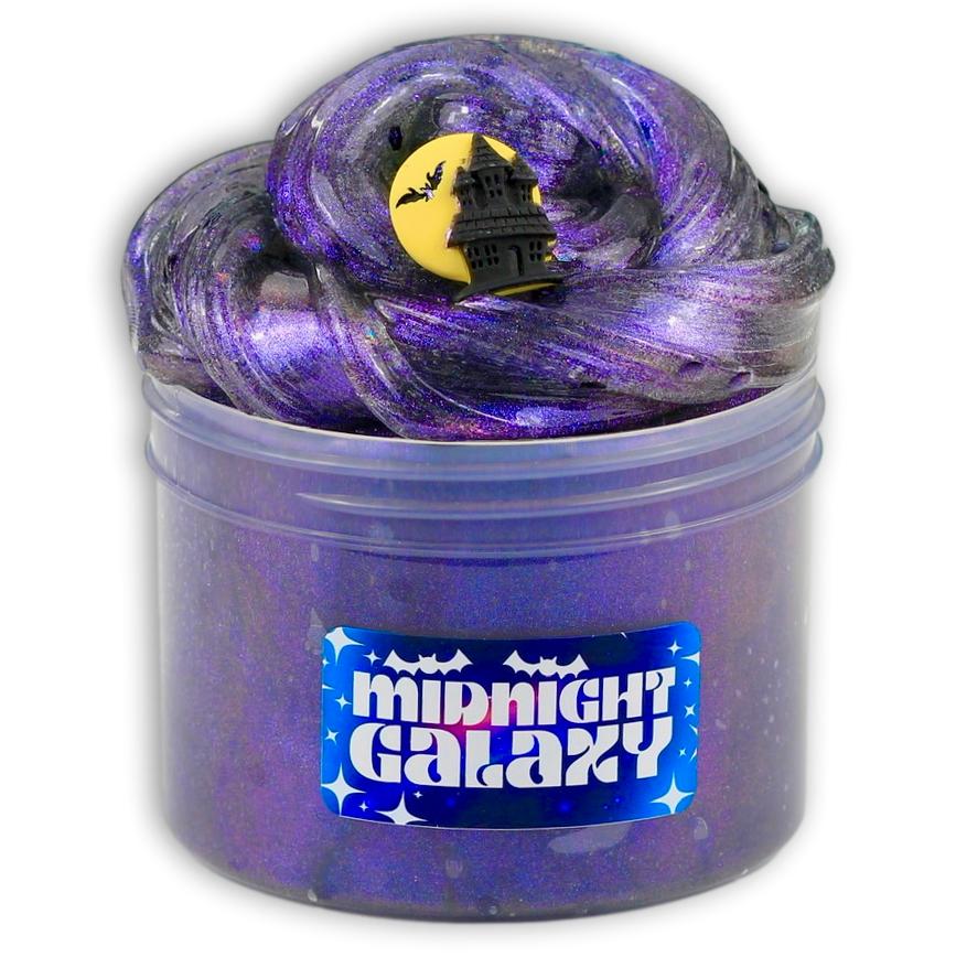Midnight Galaxy Halloween Clear Slime - Shop Slime - Dope Slimes