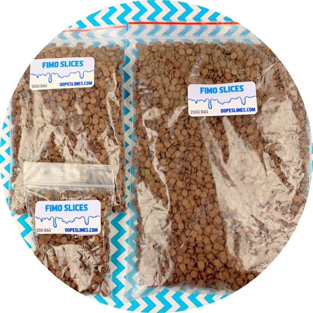 Chocolate Circle Sprinkles - Fimo Slices - Dope Slimes LLC - Dope Slimes LLC