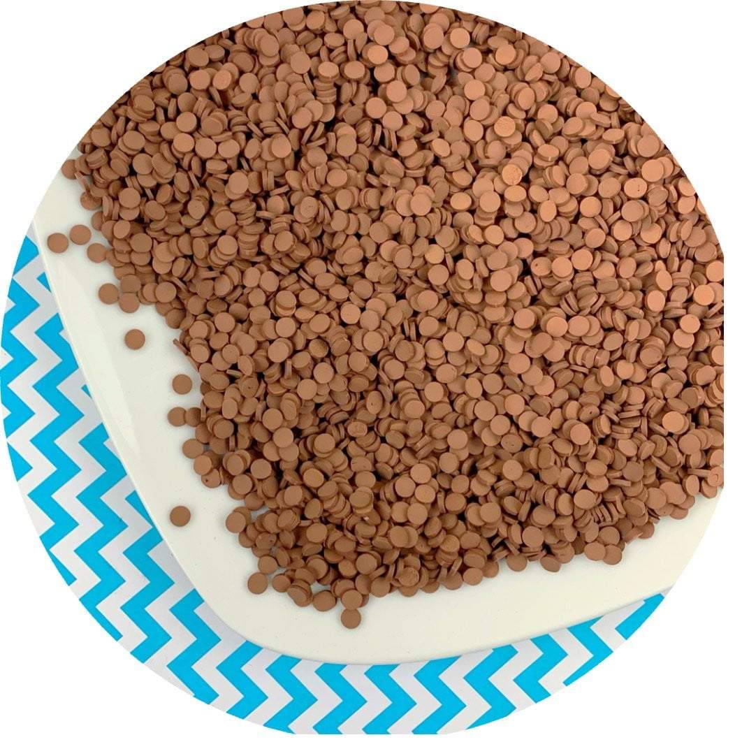 Chocolate Circle Sprinkles - Fimo Slices - Dope Slimes LLC - Dope Slimes LLC