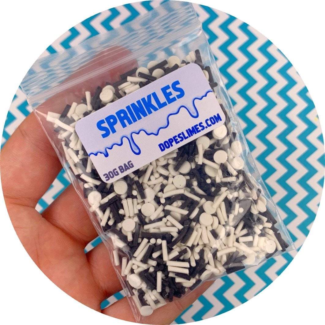 Cookies & Cream Sprinkle Mix - Fimo Slices - Dope Slimes LLC - Dope Slimes LLC