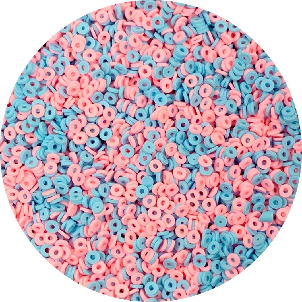 Cotton Candy Loop Sprinkles - Fimo Slices - Dope Slimes LLC - Dope Slimes LLC