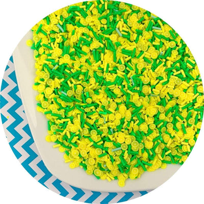 Lemon Lime Sprinkle Mix - Fimo Slices - Dope Slimes LLC - Dope Slimes LLC