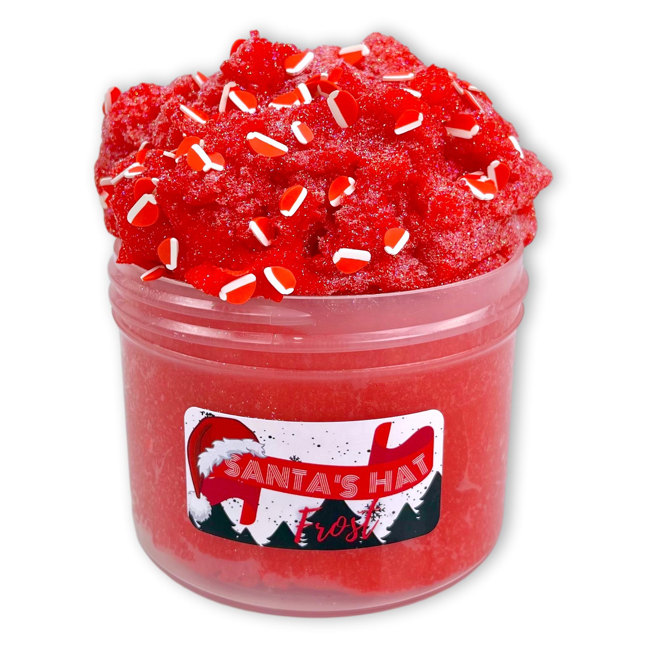 Santa Hat Frost Icee Christmas Slime - Shop Slime - Dope Slimes