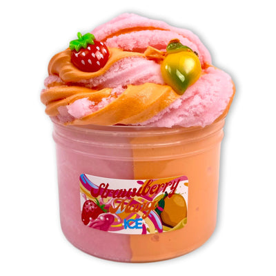 Strawberry Mango Ice Unique Textured Slime - Shop Slime - Dope Slimes