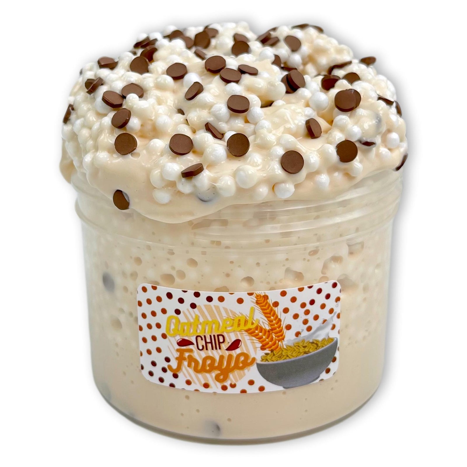 Oatmeal Chip Froyo Floam Slime - Shop Slime - Dope Slimes