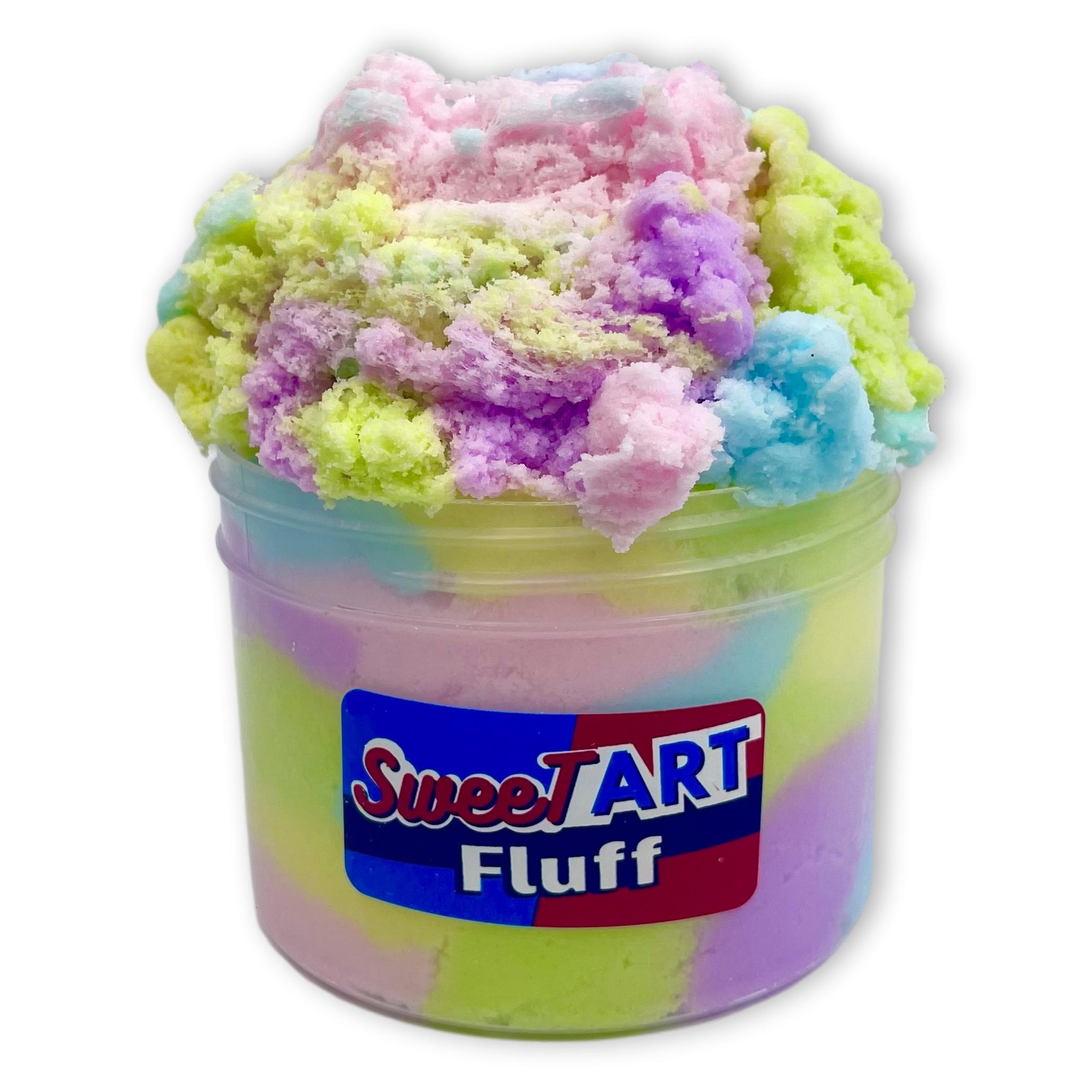 Sweetart Fluff Valentines Cloud Slime - Shop Slime - Dope Slimes