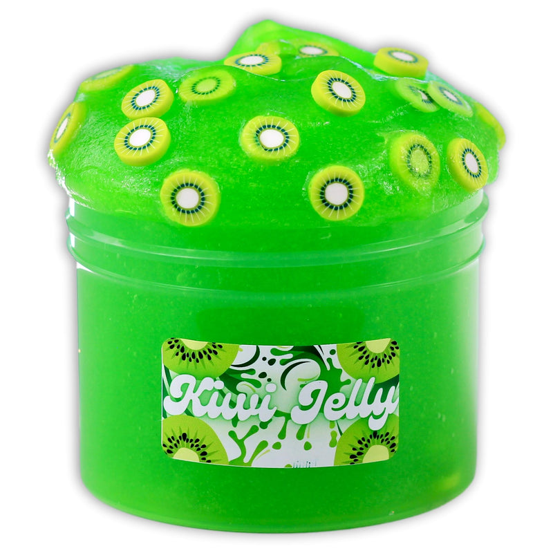 Kiwi Jelly Clear Slime - Shop Slime - Dope Slimes