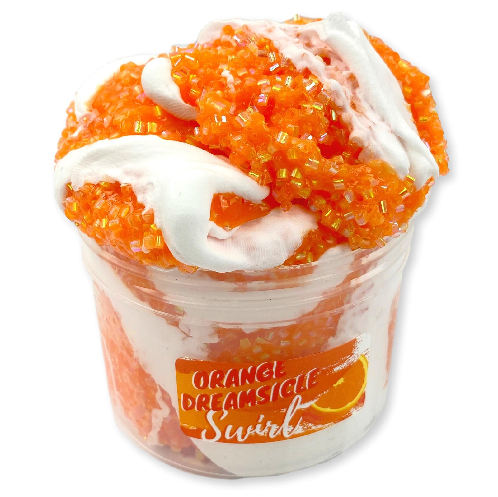 Orange Dream-sickle Swirl Bingsu Slime - Shop Slime - Dope Slimes