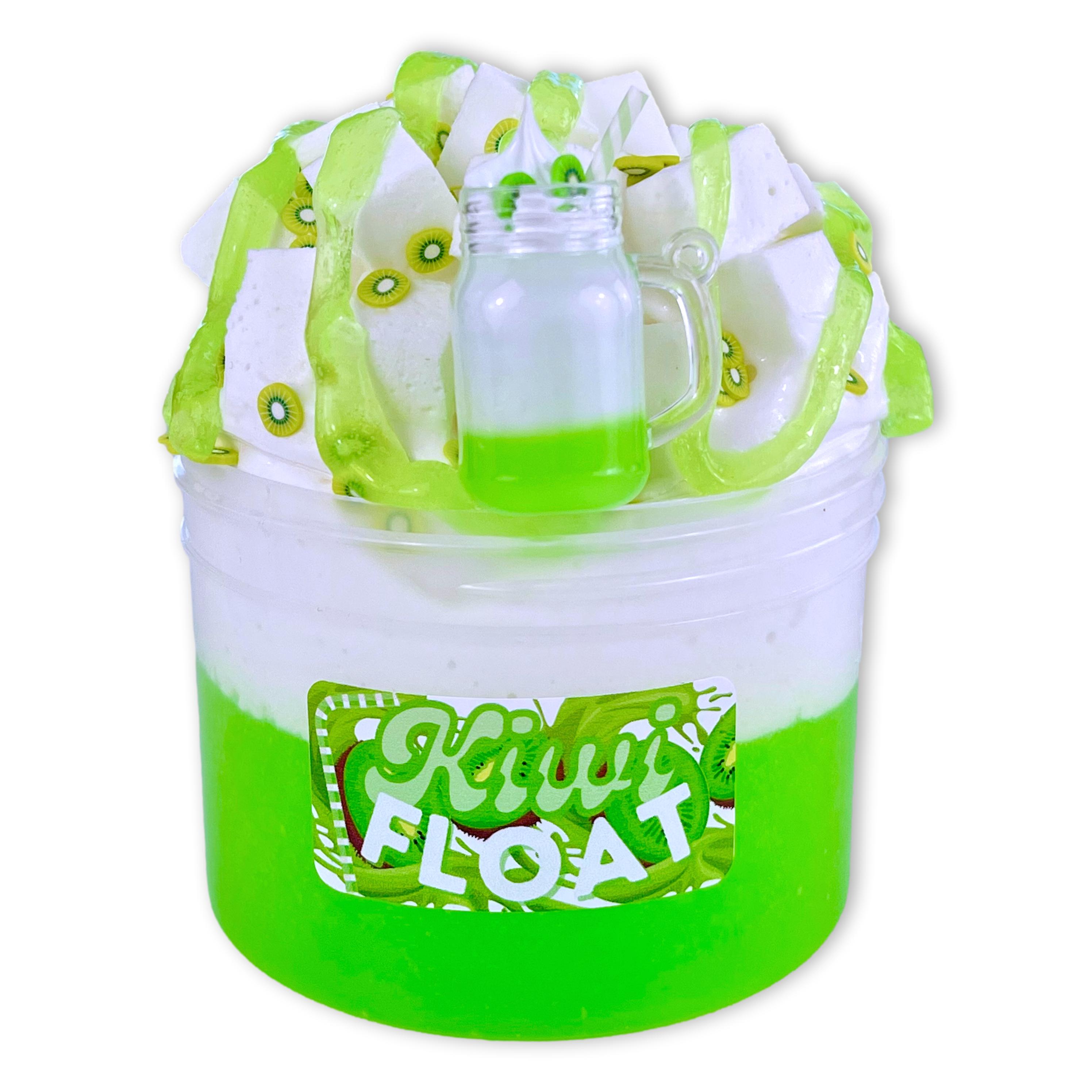 Kiwi Float Unique Textured Slime - Shop Slime - Dope Slimes