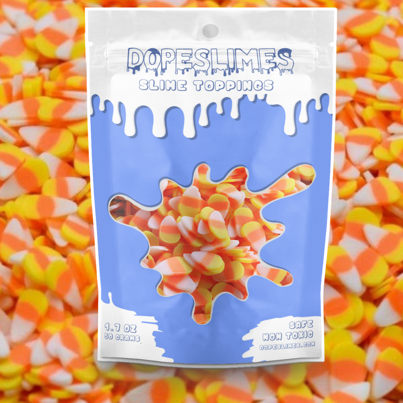 Halloween Candy Corn Fimo Mix 4mm - Slime Toppings - Slime Supplies