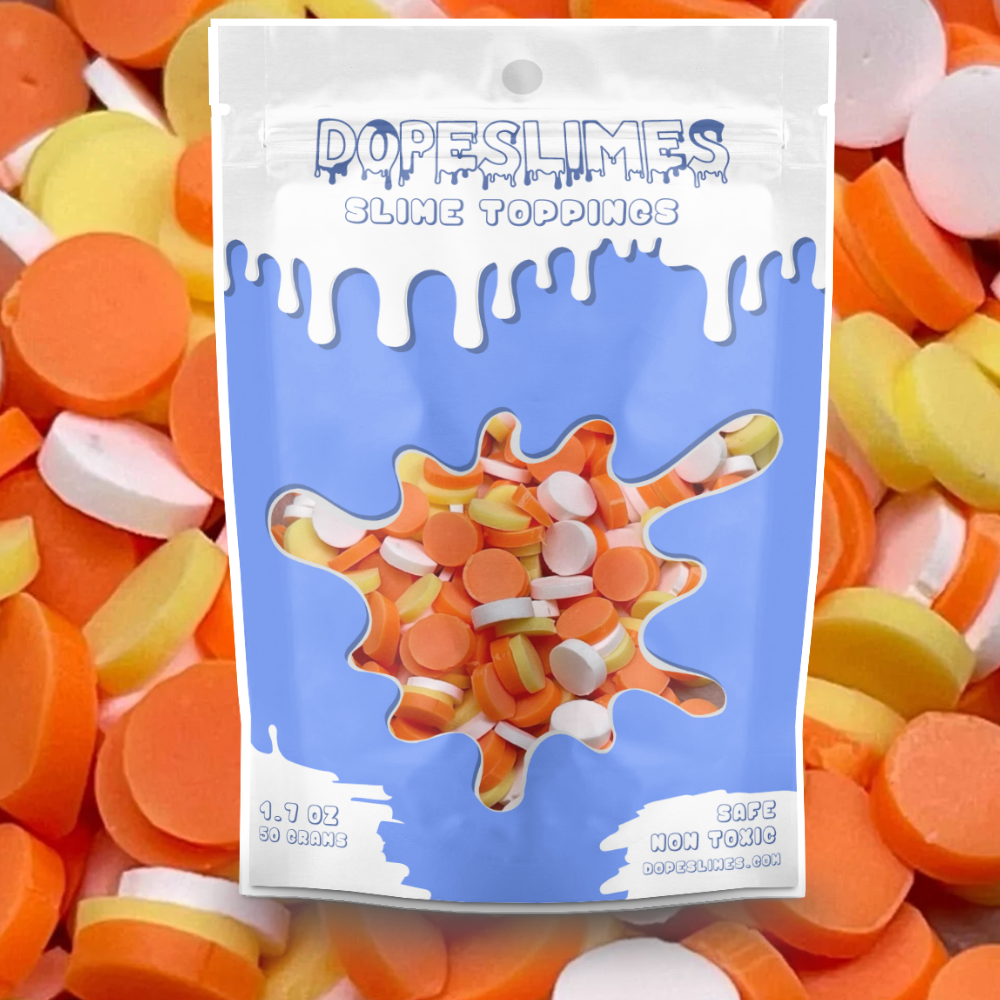 Halloween Circle Fimo Mix - Slime Toppings - Slime Supplies