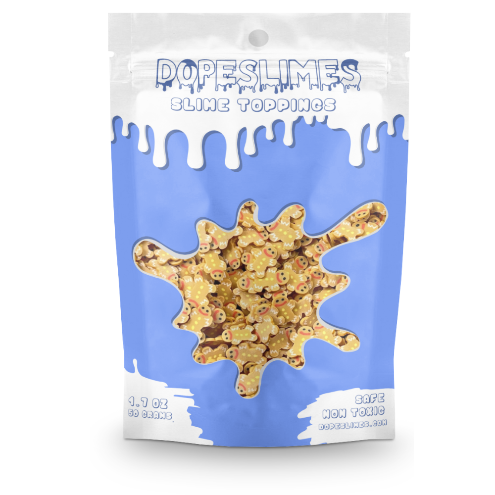 Gingerbread Man Fimo Slices  - Wholesale Set of 10