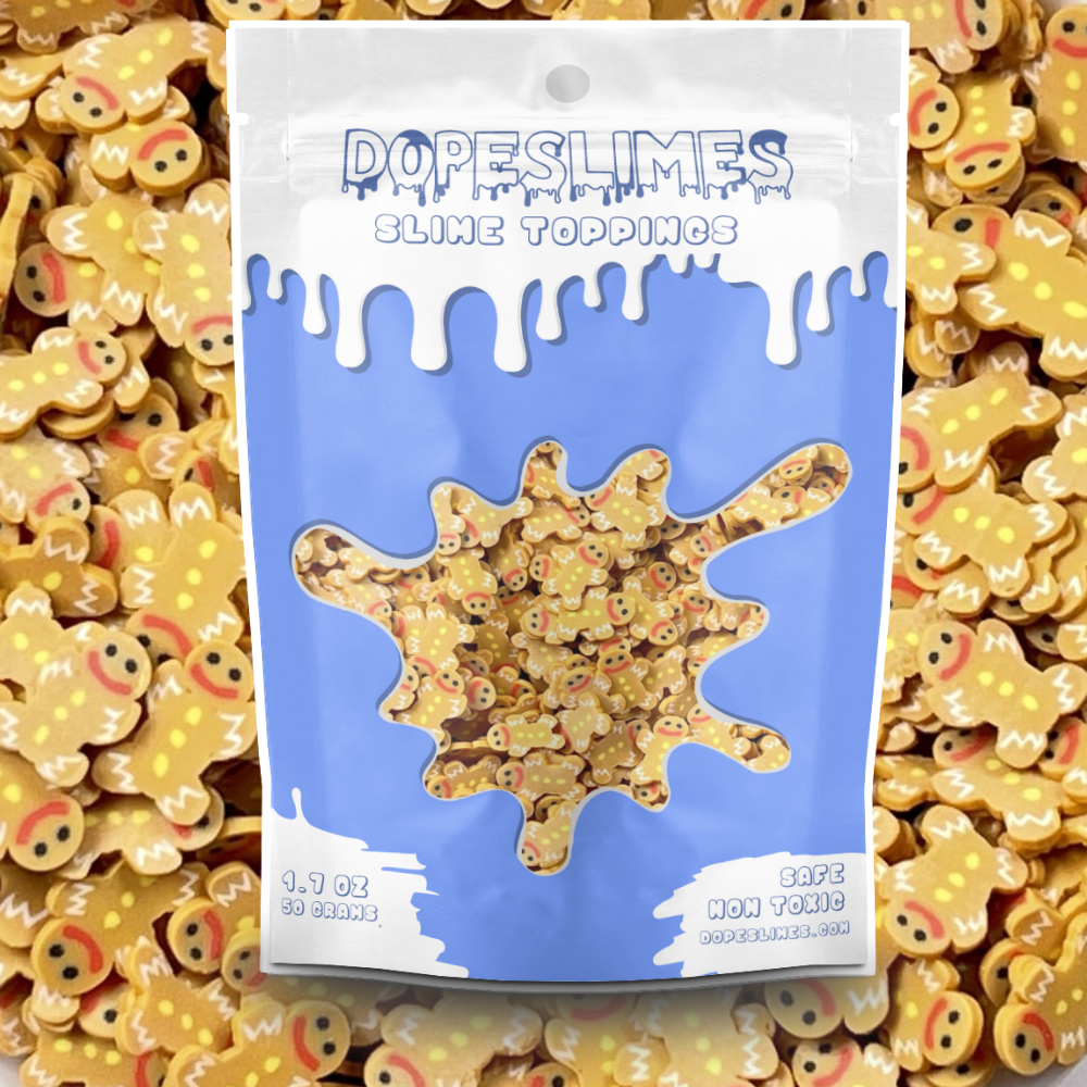 Gingerbread Man Fimo Slices