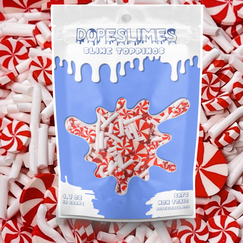 Peppermint Fimo & Sprinkle Mix - Slime Toppings - Slime Supplies