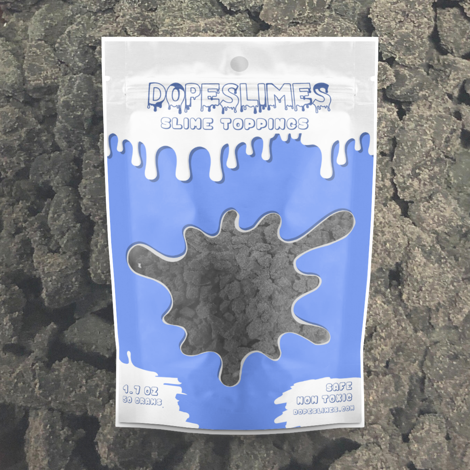 Black Clay Chunk Sprinkles - Shop Slime Supplies - Dope Slimes