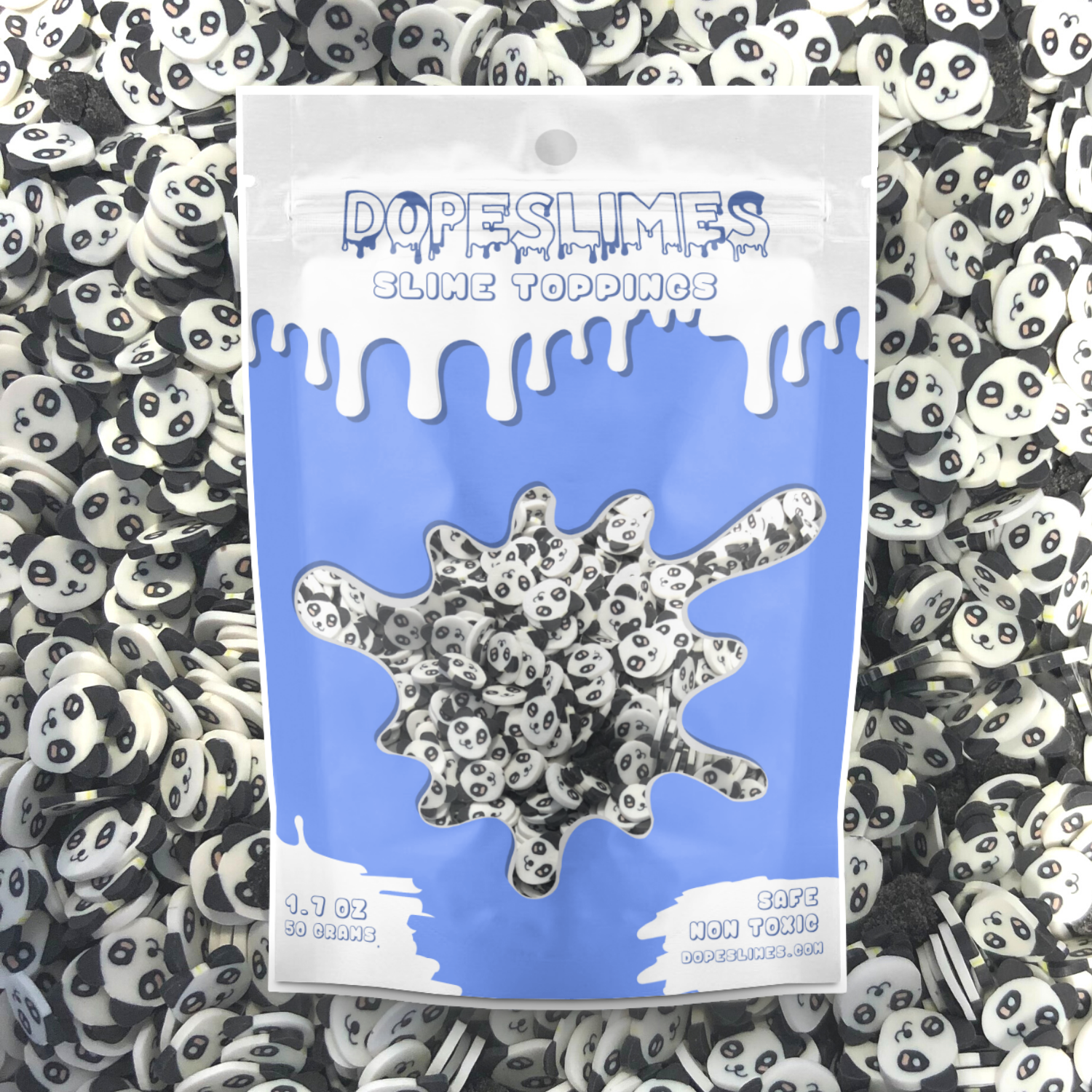 Panda Fimo Slices - Slime Fimo Slices - Shop Slime Supplies