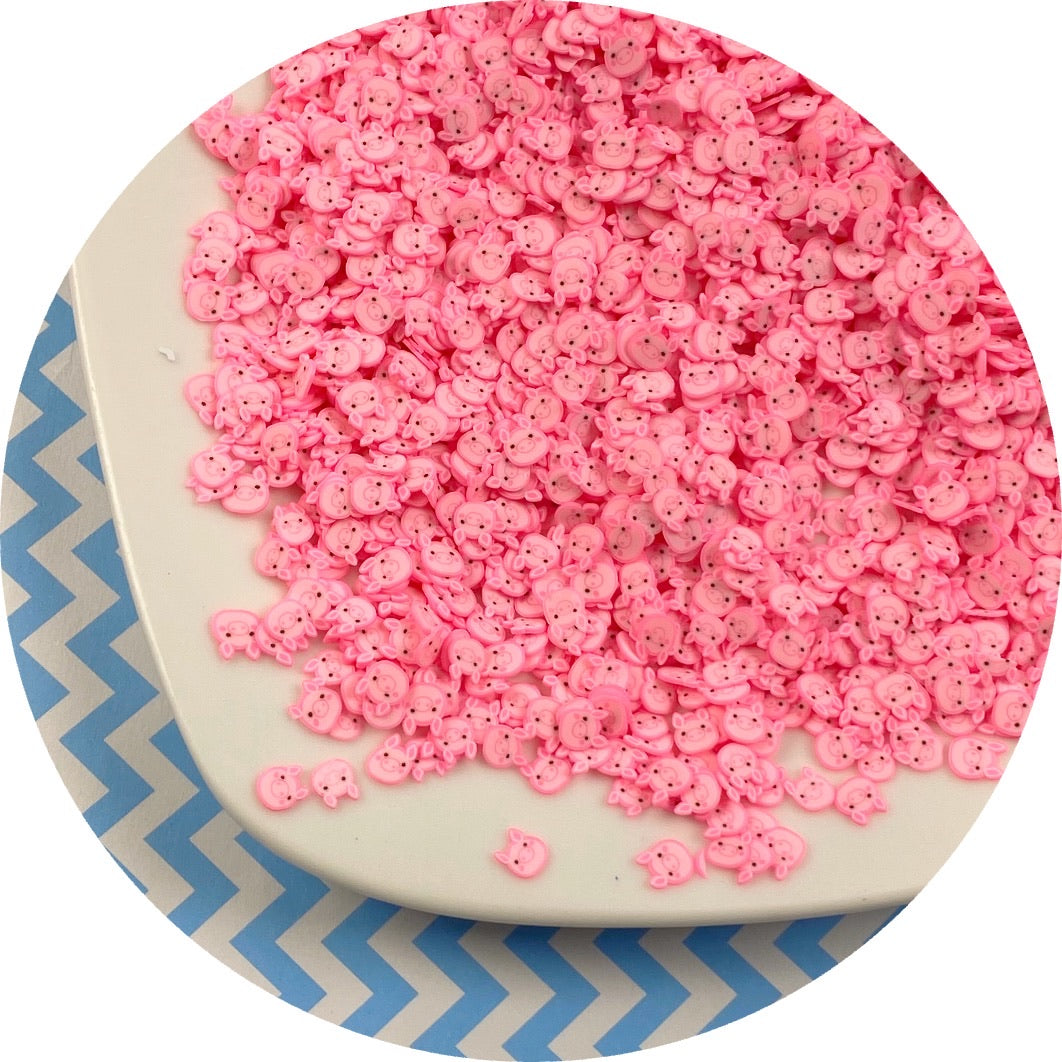 Pig Fimo Slices