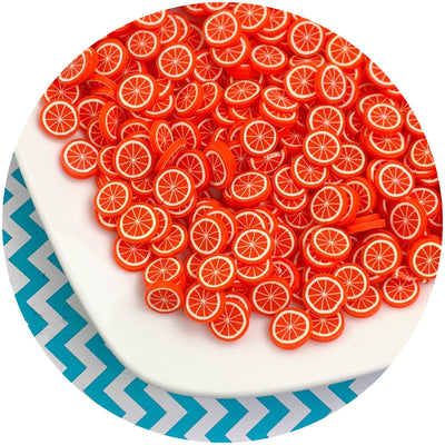 Jumbo Orange Fruit Fimo Slices - Fimo Slices - Dope Slimes LLC - Dope Slimes LLC