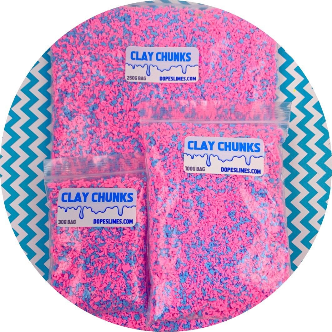 Cotton Candy Chunk Sprinkles - Fimo Slices - Dope Slimes LLC - Dope Slimes LLC