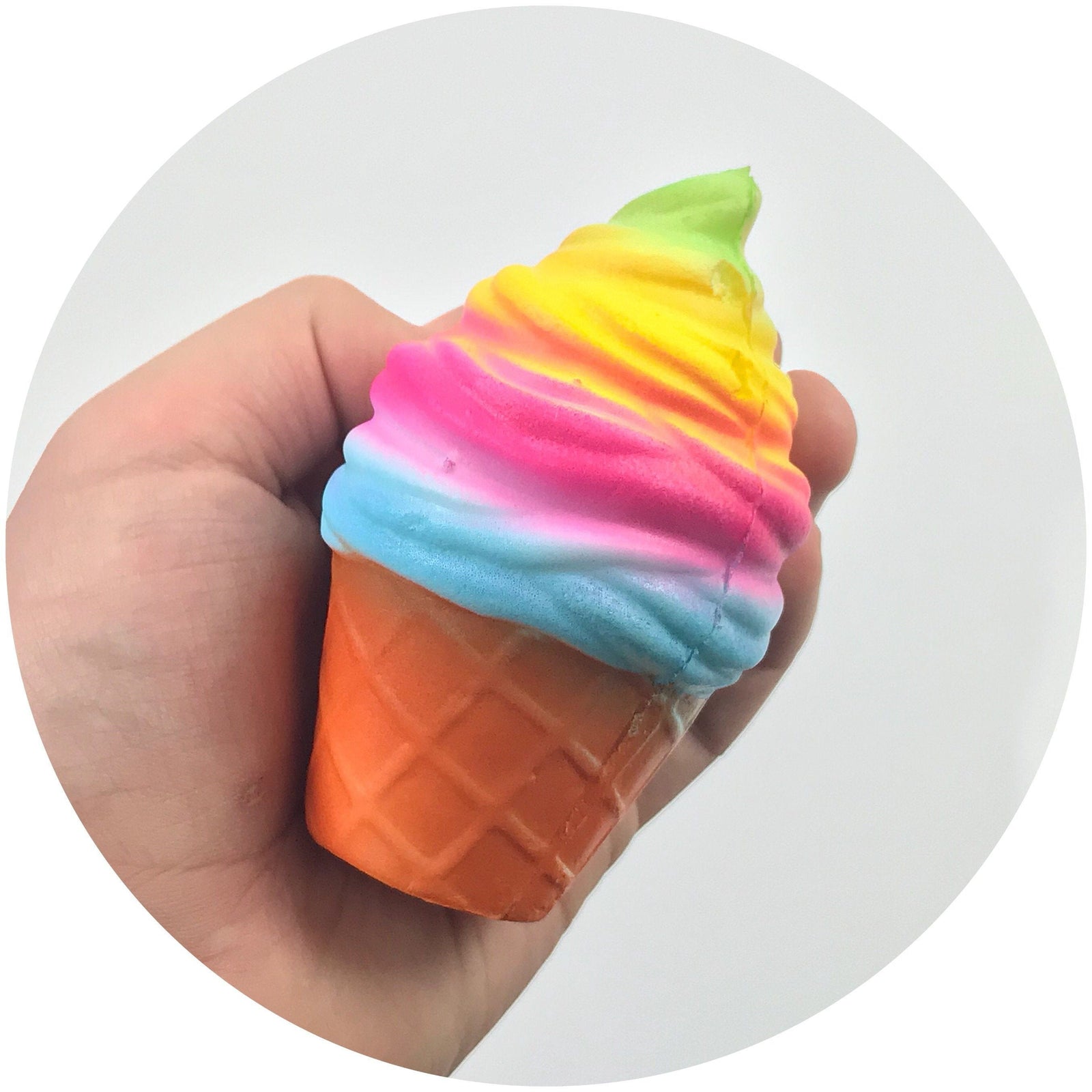 Rainbow Ice Cream Squishy