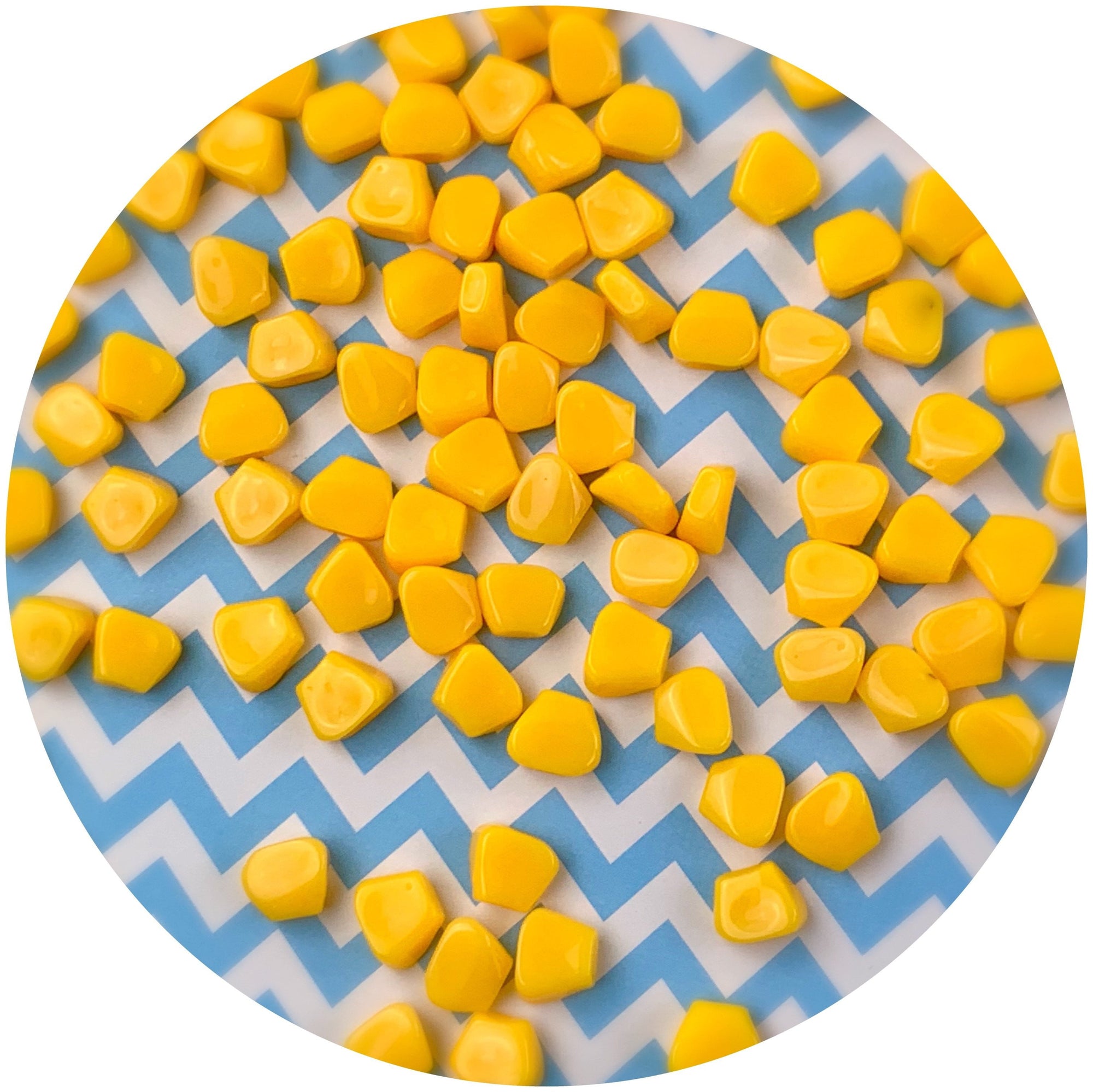Corn Pieces - Fimo Slices - Dope Slimes LLC - Dope Slimes LLC