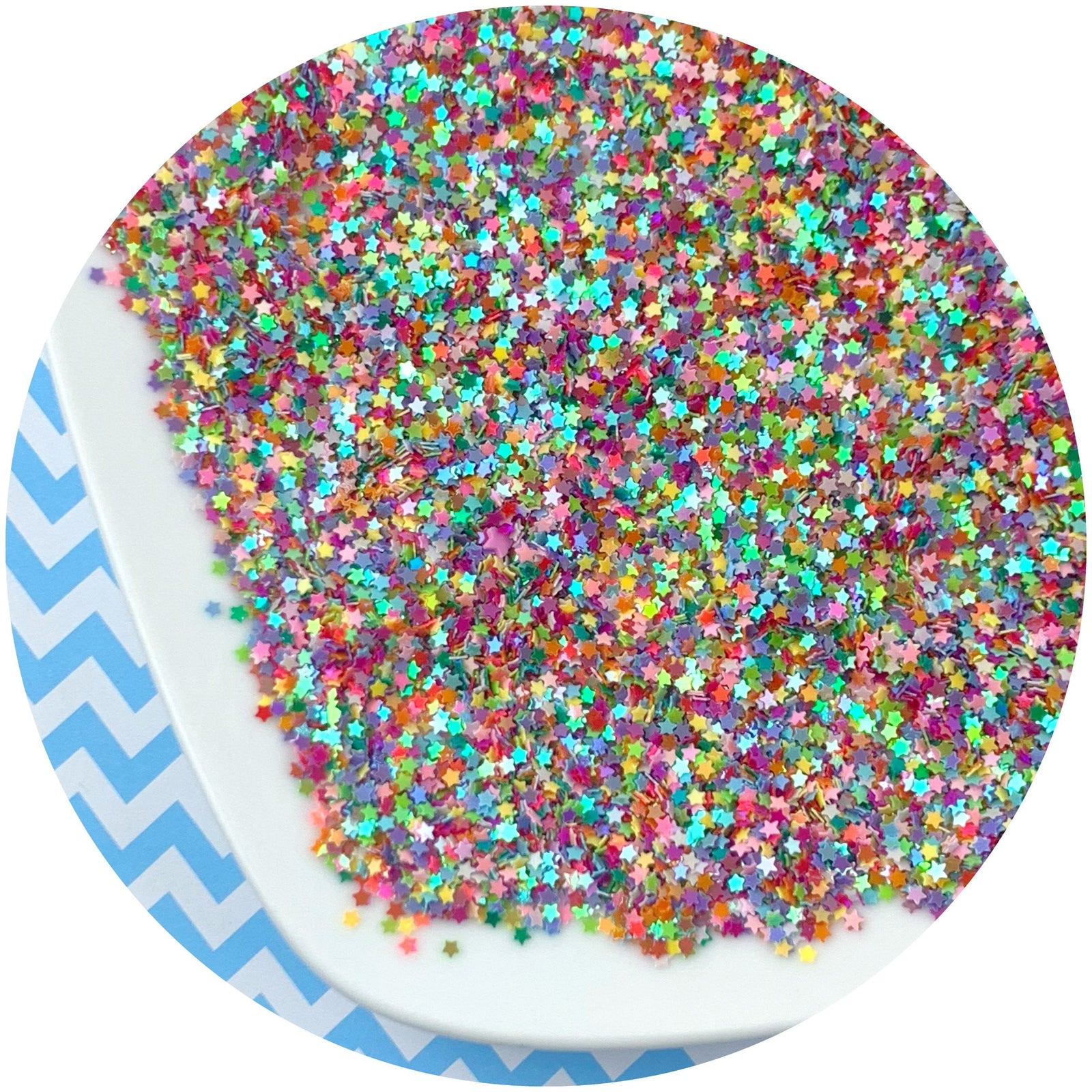 Multi Colored Solid Stars - Fimo Slices - Dope Slimes LLC - Dope Slimes LLC