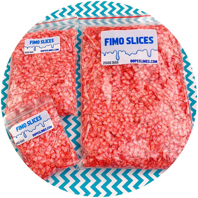 Strawberry Fimo Slices V2 - Fimo Slices - Dope Slimes LLC - Dope Slimes LLC