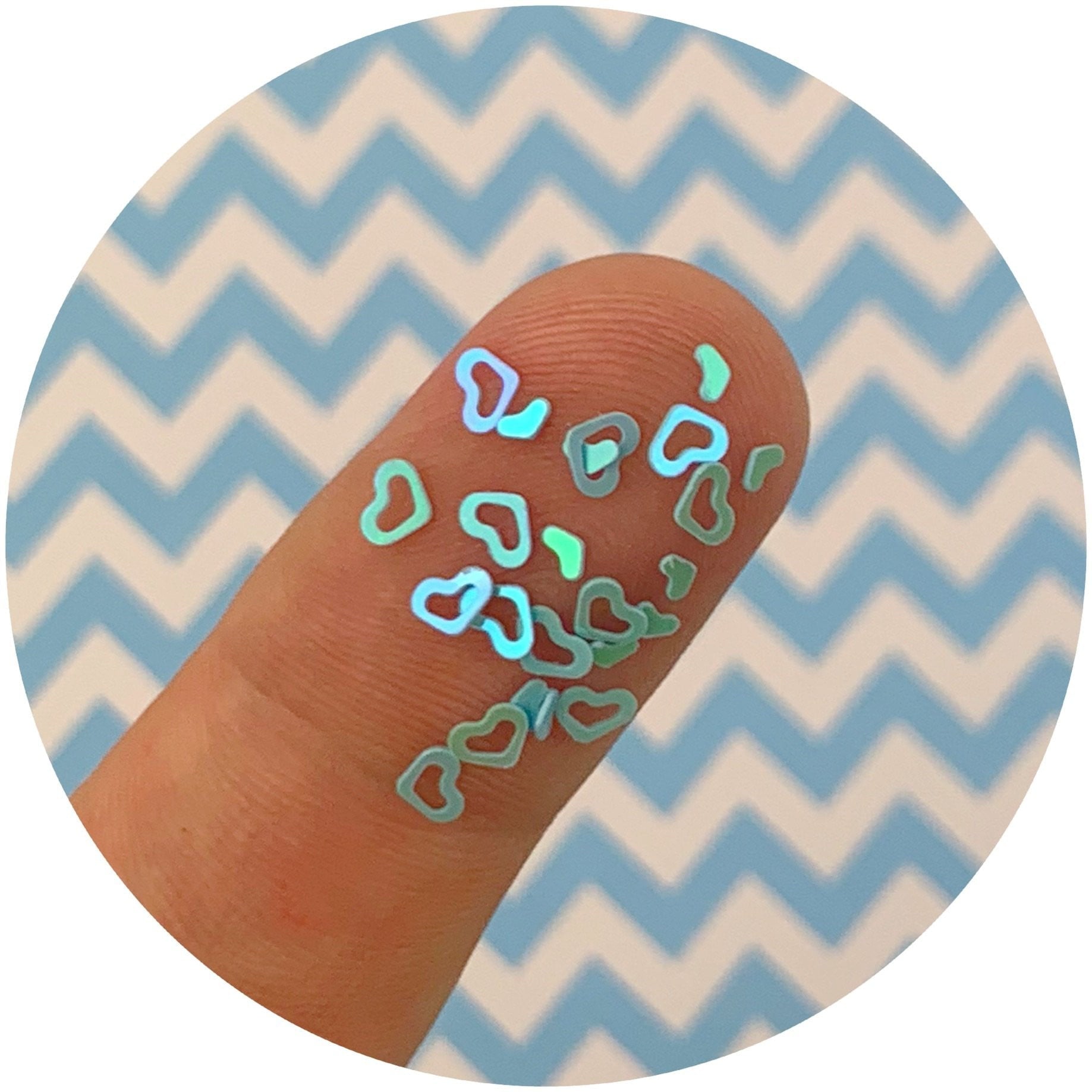 Blue Hearts - Fimo Slices - Dope Slimes LLC - Dope Slimes LLC