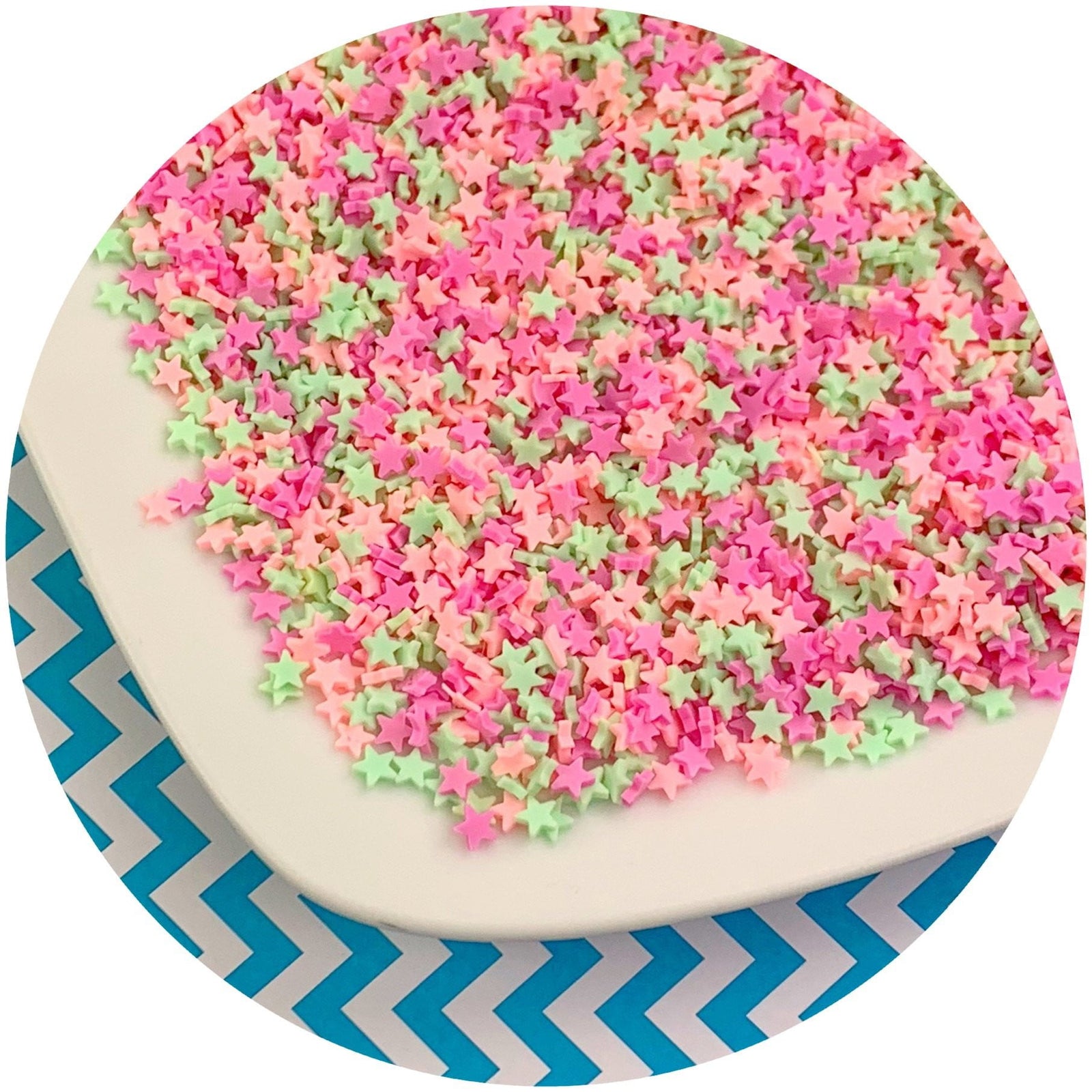 Star Sprinkles - Fimo Slices - Dope Slimes LLC - Dope Slimes LLC