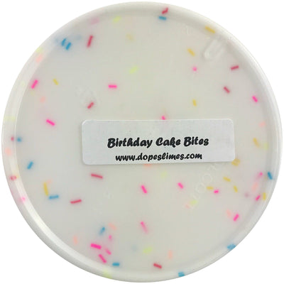 Birthday Cake Bites - Glossy Slime - www.dopeslimes.com - Dope Slimes LLC