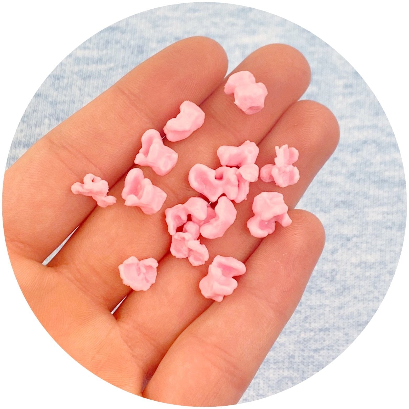 Strawberry Mini Popcorns - Fimo Slices - Dope Slimes LLC - Dope Slimes LLC