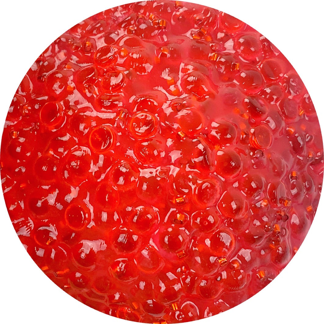 Pomegranate Seed Freeze Clear Bingsu Slime - Shop Slime - Dope Slimes