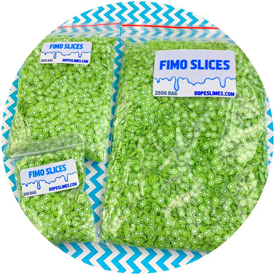 Kiwi Fimo Slices - Fimo Slices - Dope Slimes LLC - Dope Slimes LLC