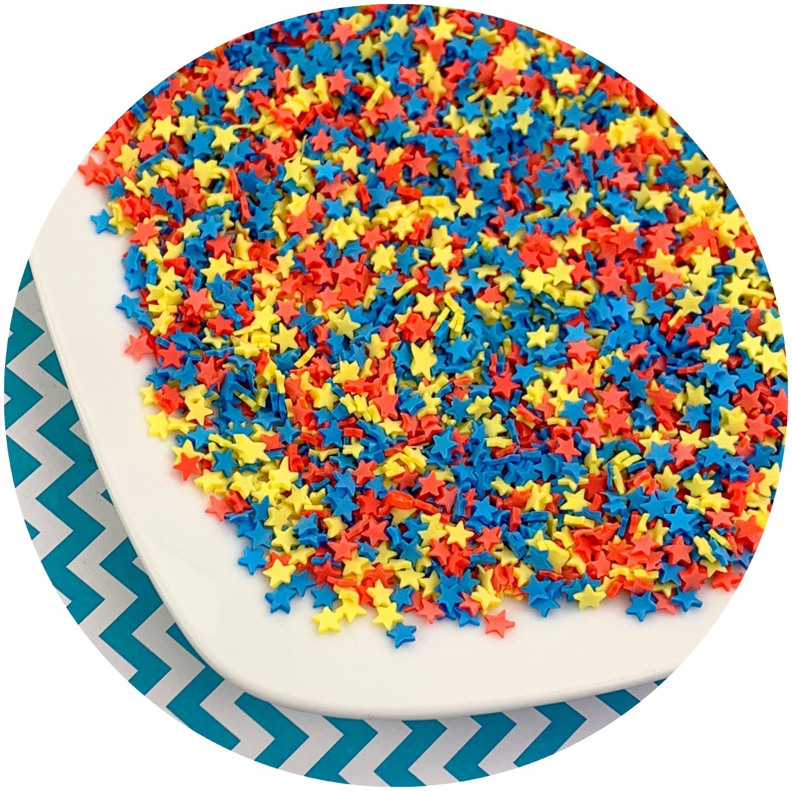 Star Sprinkles V2 - Fimo Slices - Dope Slimes LLC - Dope Slimes LLC