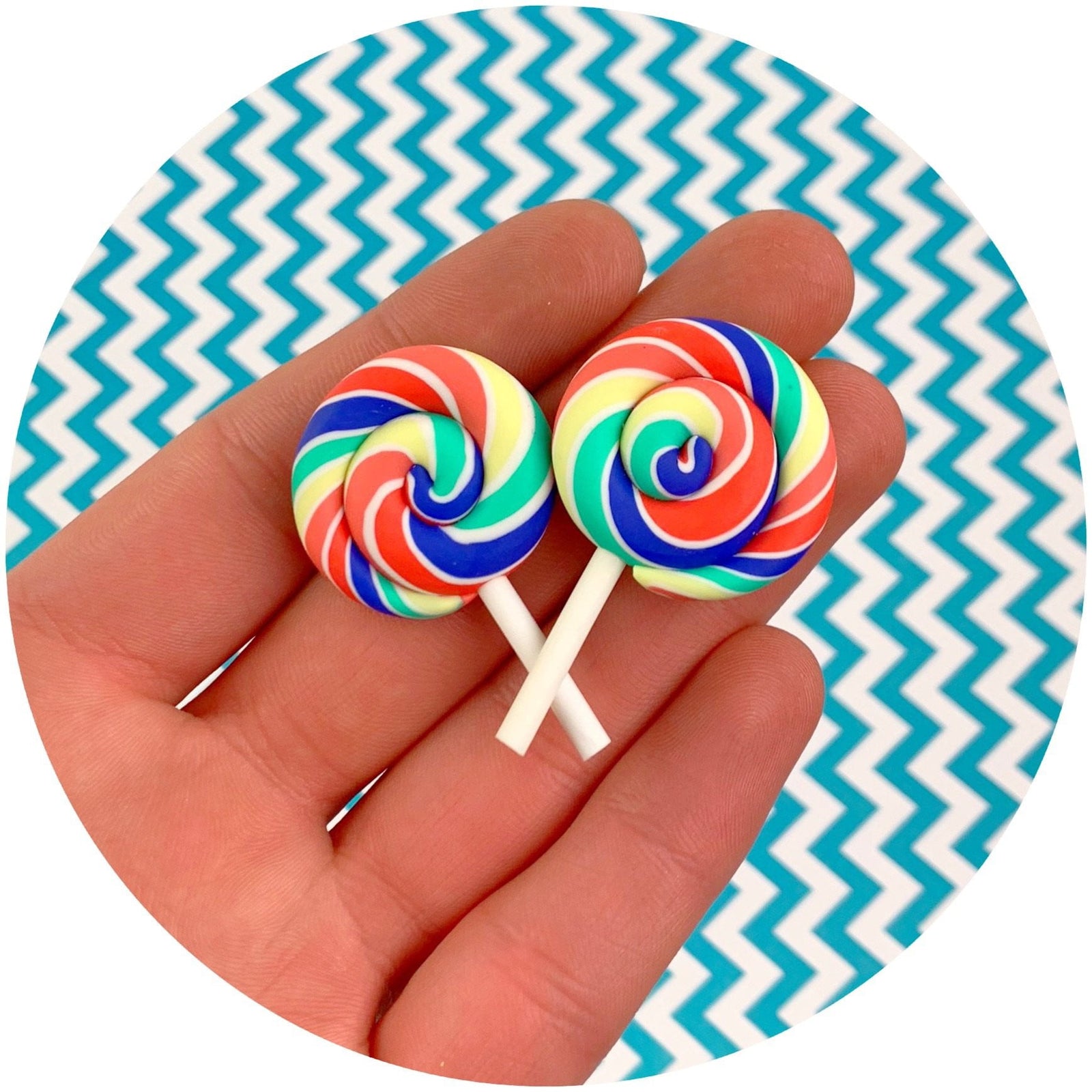 Lollipop Charms - Fimo Slices - Dope Slimes LLC - Dope Slimes LLC